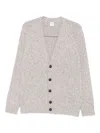Eleventy Button-front Cardigan In Gray