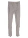 Eleventy Button Pleat Trousers In Gray