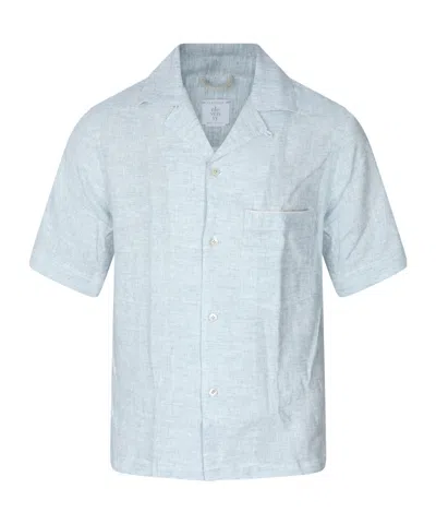 Eleventy Button Shirt In Blue