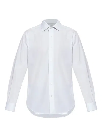 Eleventy Button Shirt In White