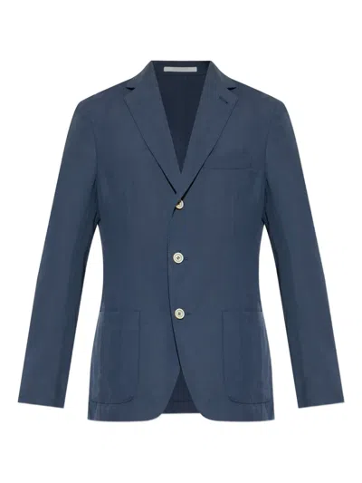 Eleventy Button Single-breasted Blazer In Blue