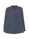 Eleventy Button Single-breasted Jacket In Blue