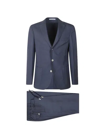 Eleventy Button Single-breasted Blazer In Blue
