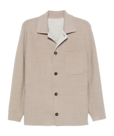 ELEVENTY BUTTON-SNAP POCKET CASUAL JACKET