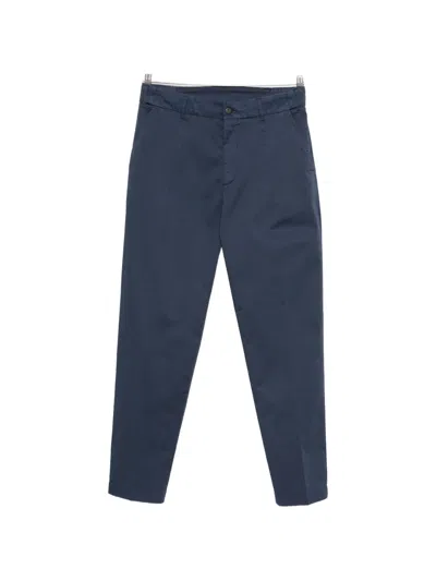 Eleventy Button Trousers In Blue
