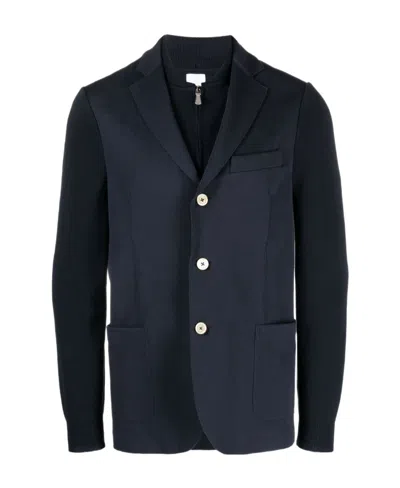 Eleventy Button-up Long-sleeve Jacket In Black