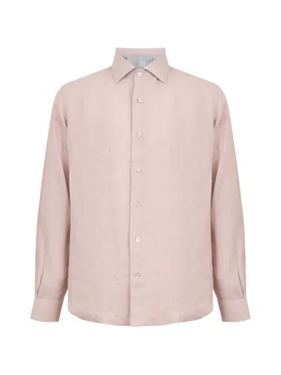 Eleventy Button-up Shirt In Pink