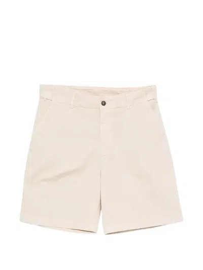 Eleventy Buttoned Bermuda Shorts In White