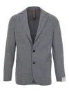 Eleventy Buttoned Blazer In Gray