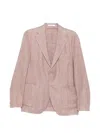 Eleventy Buttoned Blazer In Pink