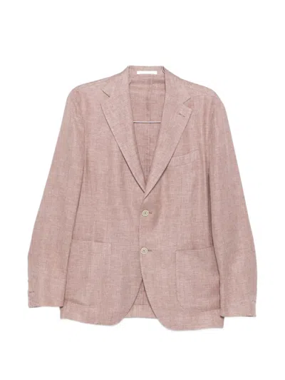 Eleventy Buttoned Blazer In Pink