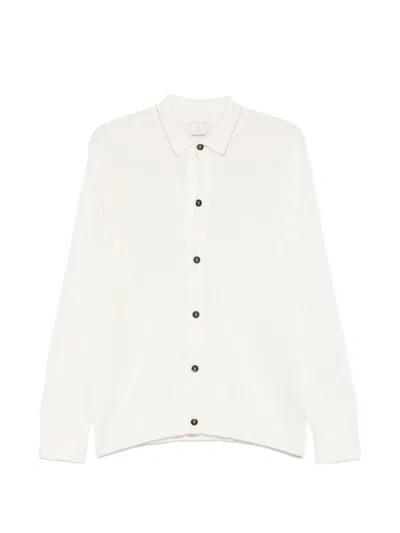 Eleventy Buttoned Cardigan In White