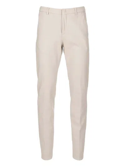 Eleventy Buttoned Chino Trousers In Neutral