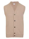 Eleventy Buttoned Gilet In Neutral