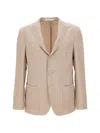 Eleventy Buttoned Patch-pockets Blazer In Metallic