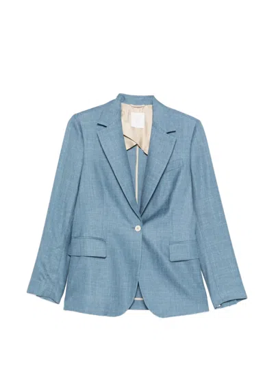Eleventy Buttoned Pocket Blazer In Blue