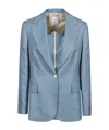 Eleventy Buttoned Pocket Blazer In Blue