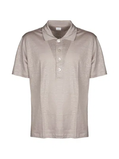 Eleventy Buttoned Polo Shirt In Neutral