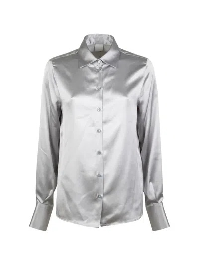 Eleventy Buttoned Shirt In Gray