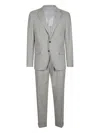 Eleventy Buttoned Suit In Gray