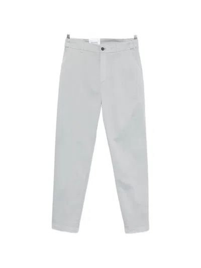 Eleventy Buttoned Tapered Trousers In Burgundy