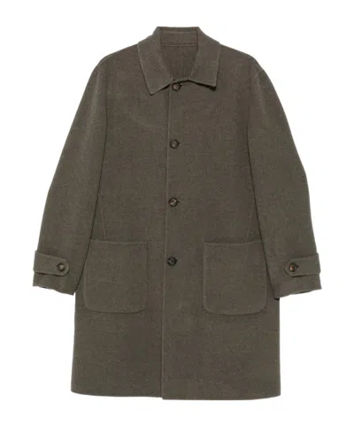 ELEVENTY BUTTON-FASTENING COAT