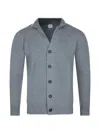 Eleventy Button-up Wool Cardigan In Transparent