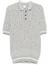 粗绞花针织POLO衫