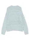 Eleventy Pullover Mit Zopfmuster In Blue