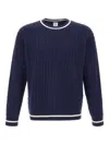 Eleventy Long-sleeved Wool Sweater In Blue