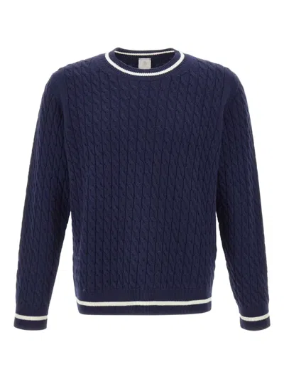ELEVENTY CABLE-KNIT WOOL SWEATER