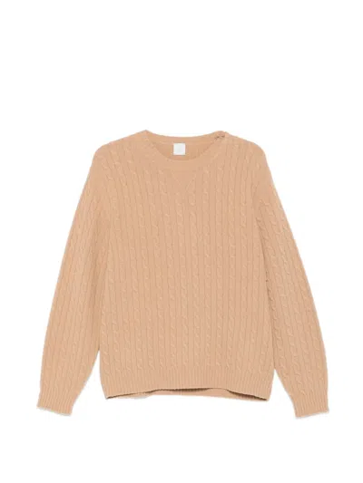 Eleventy Cable-knit Sweater In Neutral