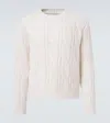 Eleventy Cable-knit Wool Sweater In Multi