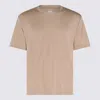 Eleventy Camel Cotton Blend T-shirt