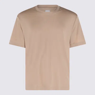 ELEVENTY CAMEL COTTON BLEND T-SHIRT