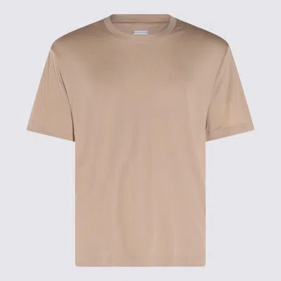 Eleventy Camel Cotton Blend T-shirt In Brown