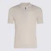 Eleventy Zip Collar Polo Textured Fabric