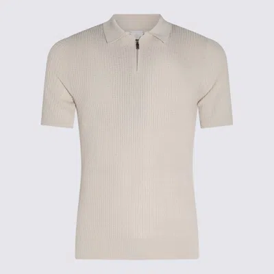 Eleventy Camel Cotton Polo Shirt In Brown