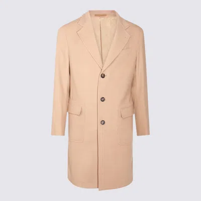 Eleventy Wool Coat In Brown