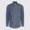 Eleventy Navy Cotton Shirt In Blue