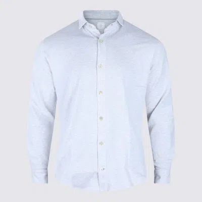 Eleventy Relaxed Button-down Collar Long Sleeve Shirt In Blue