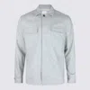 Eleventy Shirt Jacket With Pockets In Gray