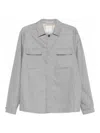 Eleventy Over Shirt Jacket Light Melange Gray In Gray
