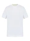 Eleventy Hem And Collar Contrast T-shirt In White