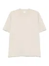 Eleventy Round Neck T-shirt Camel In Yellow