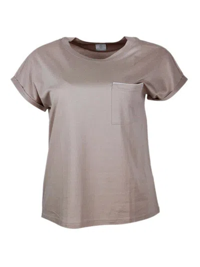 Eleventy T-shirt In Brown
