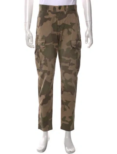 Pre-owned Eleventy Camouflage Print Cargo Pants In Neutrals