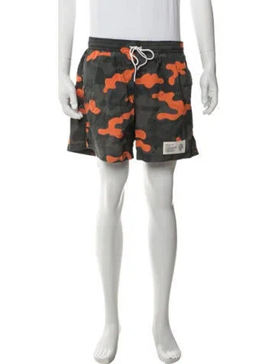 Pre-owned Eleventy Camouflage Print Swim Trunks W/ Tags In Green