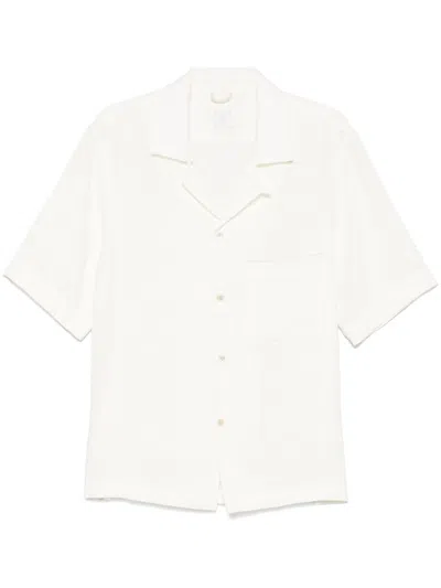 Eleventy Camp-collar Shirt In 白色