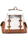 Eleventy Canvas Backpack In Brown